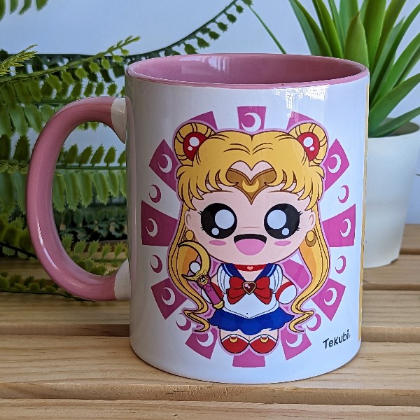 Taza kawaii inspirada en Sailor Moon